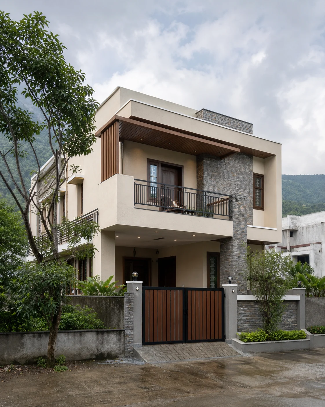 AI concept visual of the Prayag Enclave residence in Dehradun